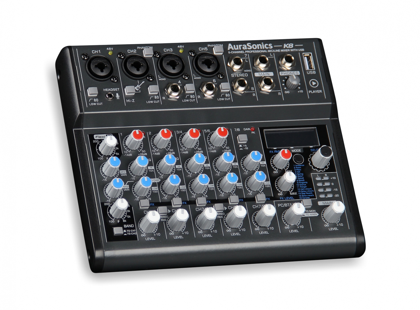 AuraSonics K8 компактный микшерный пульт в Сочи