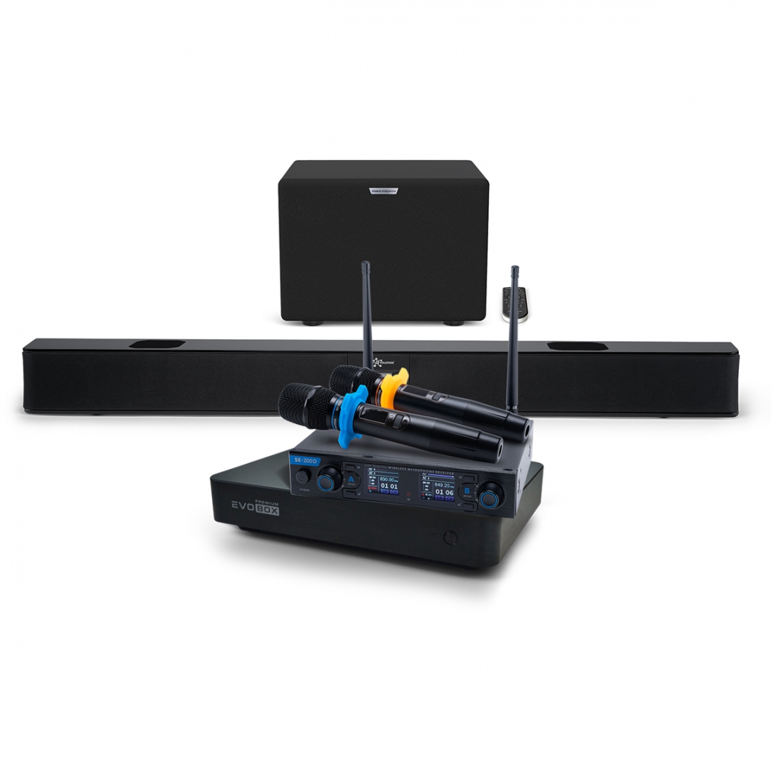 Hi-End караоке-система EVOBOX Premium + EvoSoundBar (саундбар с караоке) в Сочи