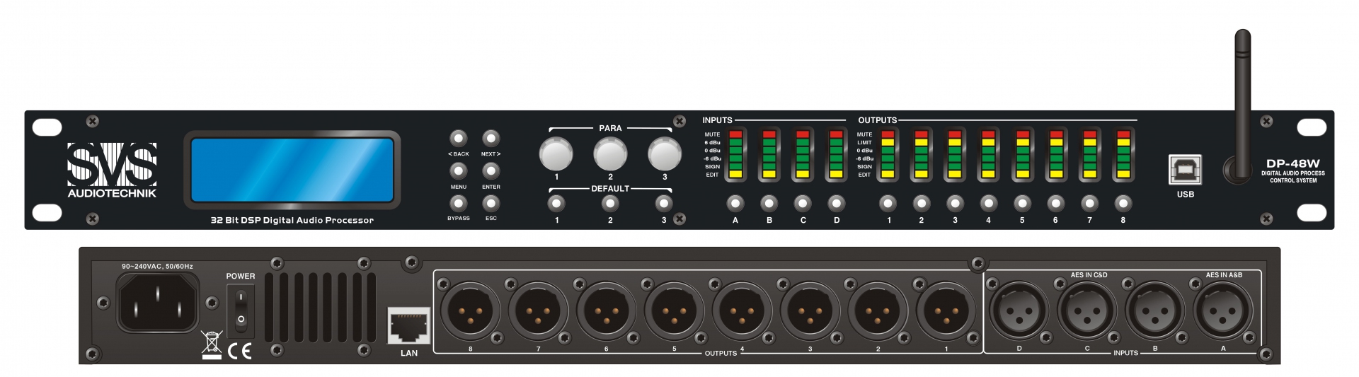 SVS Audiotechnik DP-48W Цифровой процессор: 4 входа 8 выходов в Сочи