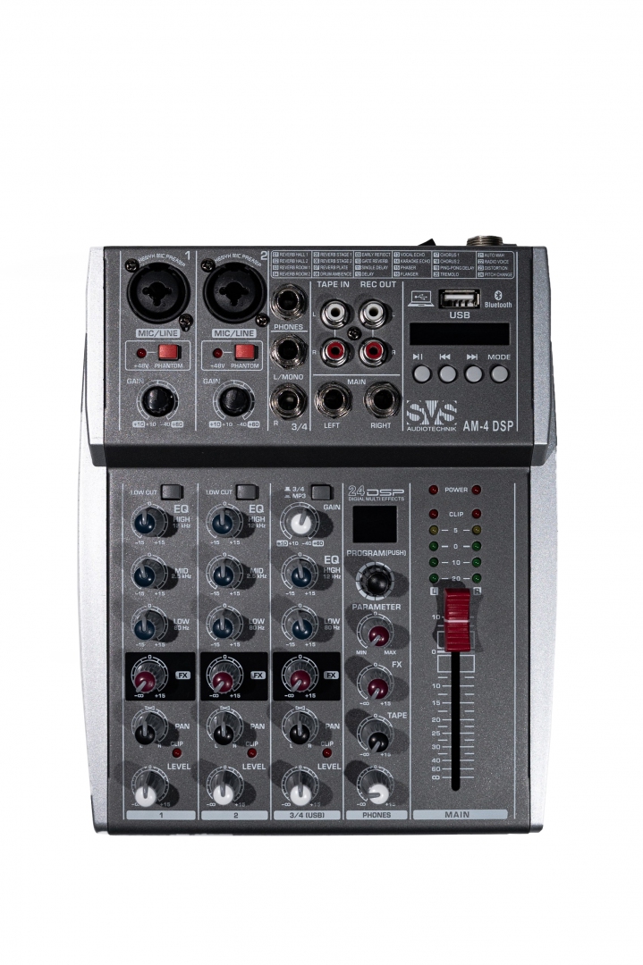 SVS Audiotechnik mixers AM-4 DSP Аналоговый микшерный пульт, 4-канала в Сочи