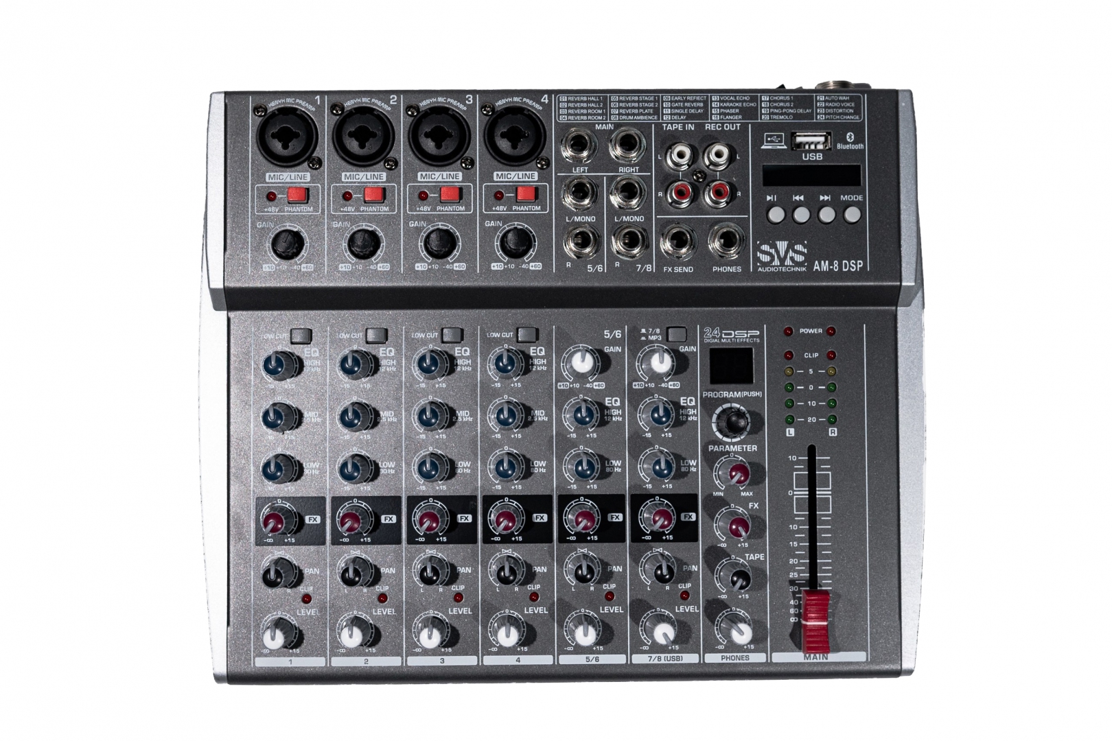 SVS Audiotechnik mixers AM-8 DSP Микшерный пульт аналоговый, 8-канальный в Сочи